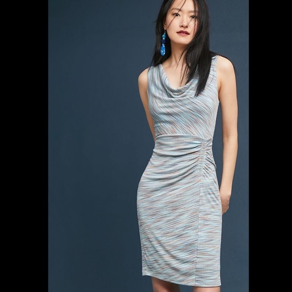 Anthropologie Dresses & Skirts - 🎭ANTHROPOLGIE🎭RILEY SHEATH COLUMN RUCHED DRESS🎭